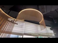 Bekijk de architectonische metalen gaasgordijnen scherm voor deuropening restaurant demo