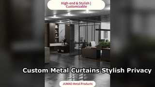 Zwarte Samurai Privacyscheidingswand Aluminium RVS Architect Strekmetaalgevel
