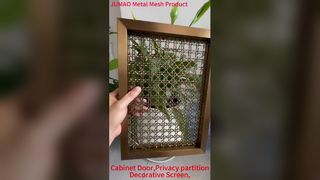 Geplooide metalen decoratieve gaaskast Mesh-inzetstukken Privacyschermpaneel