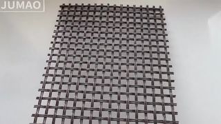 Real shot video van koperrood metalen gaaspaneel