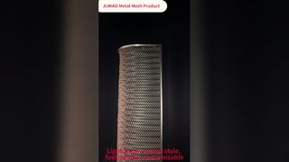 Het spiraalvormige decoratieve metalen gaas gebogen aangepaste roestvrijstalen scheidingsscherm