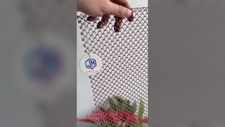 Kleurrijke metalen gordijnen Metalen gaasgordijnen Decoratieve metalen gordijnen Gepersonaliseerde, lichte luxe pri