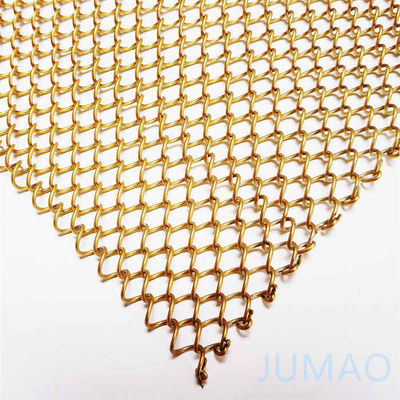 Aluminium legering metalen gaas gordijnen draperies 8mm gat op maat