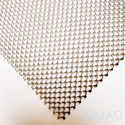 ODM Coil Architectural Mesh Curtain Metal Panels Voor Hotel Ruimte Divider