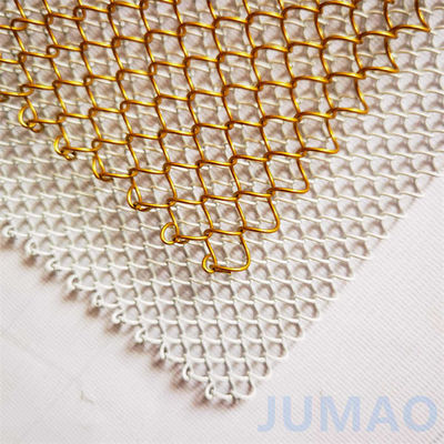 Luxe gouden roll-up metalen gaas gordijnen met diamanten gaten