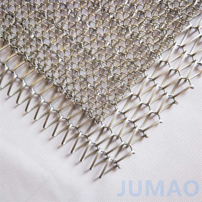 Maximaal Onbeperkt Metalen Mesh Gordijn Textuur Met Diamanten Perforaties
