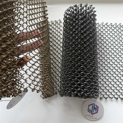 ODM Coil Architectural Mesh Curtain Metal Panels Voor Hotel Ruimte Divider