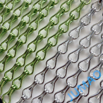 Restaurants Design Anodisatie metalen keten schakel gordijnen 9x16mm