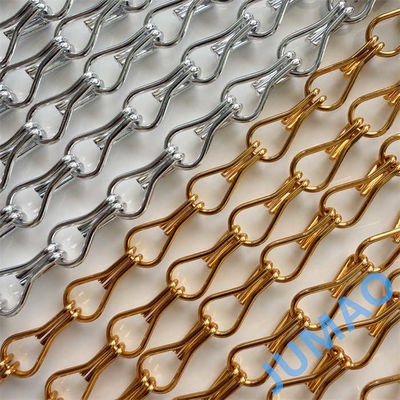 Zonnebescherming Gevels Dramatisch effect Creatie Metalen keten Ruimteverdeler