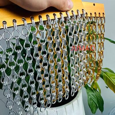 Sierlijke metalen kettingschakelgordijnen, scheidingswand en ontwerp voor commerciële ruimtes