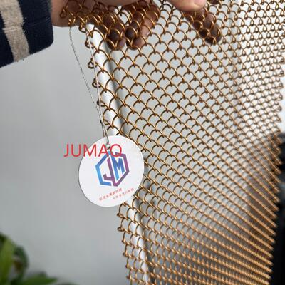 Spiraalvormig decoratief metalen gaas Binnen architectonisch gaas Geweven gaasmetaal