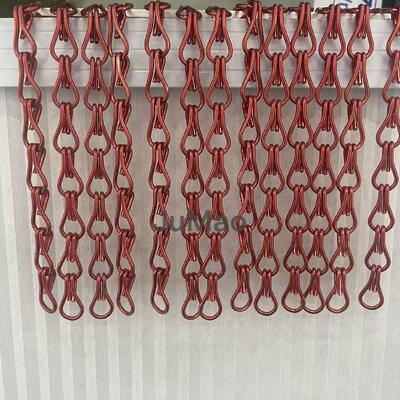 Aluminium keten gordijnen Aluminium metaal gordijnen roestvrij staal veelzijdige decoratieve schermen voor commerciële en industriële doeleinden