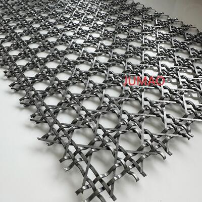 Gecrimpte architectonische metalen gaas Decoratieve draadgaas Interne afschermingen