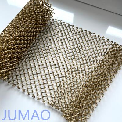 Duurzame roestvrijstalen constructie metalen gaas gordijnen voor kantoor en woning