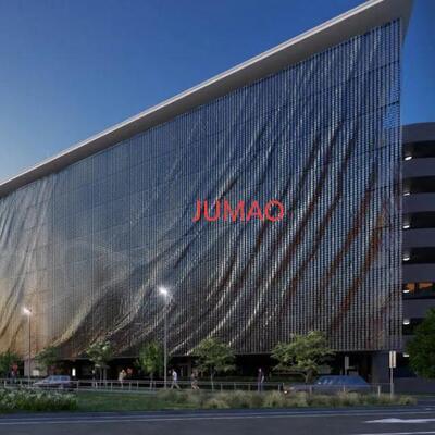 Kinetische windgevel Metalen architecturale mesh Wind bewegende vliesgevel