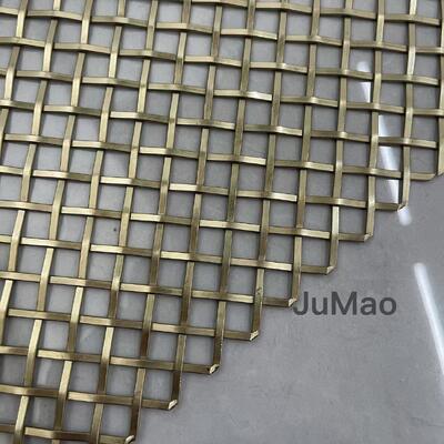 Metalen architectonische mesh ontworpen voor gevels van gebouwen zonnebrillen balustrades en decoratieve interieur scheidingsmuren