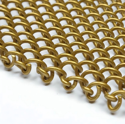 1mm Apertuur Aluminium Metalen Gaas Gordijn Decoratief Metalen Scherm voor Ruimteverdeler Wandverdeler